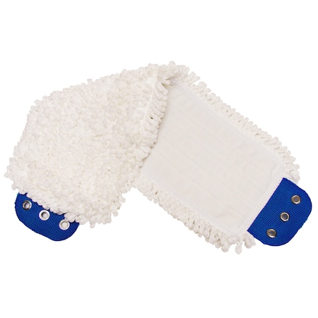Golden Star White Microfiber Mop Head With Tabs, PK3 AMM18TMW-3PK